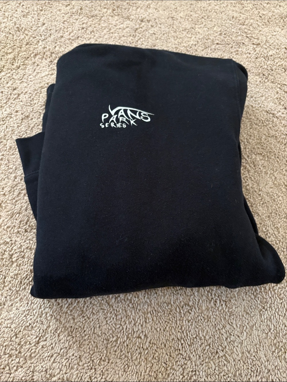 Vans Black Pullover with White Park Series Logo